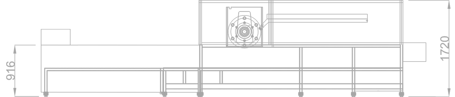 Pac Glide continuous cartoner schematic drawing